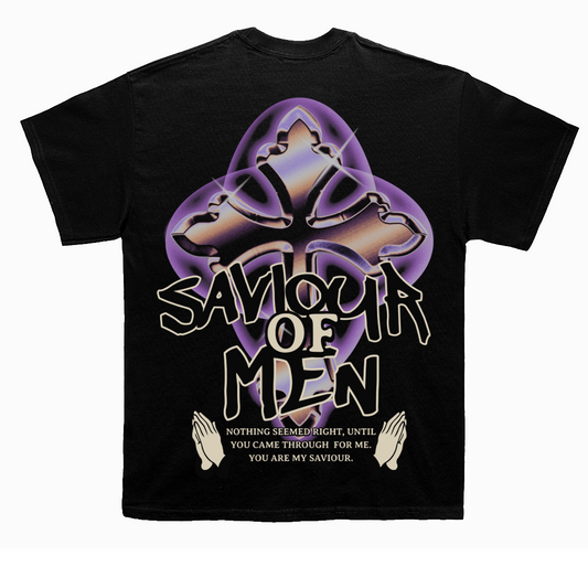 SAVIOUR OF MEN TEE - BLACK (Limited Edition)